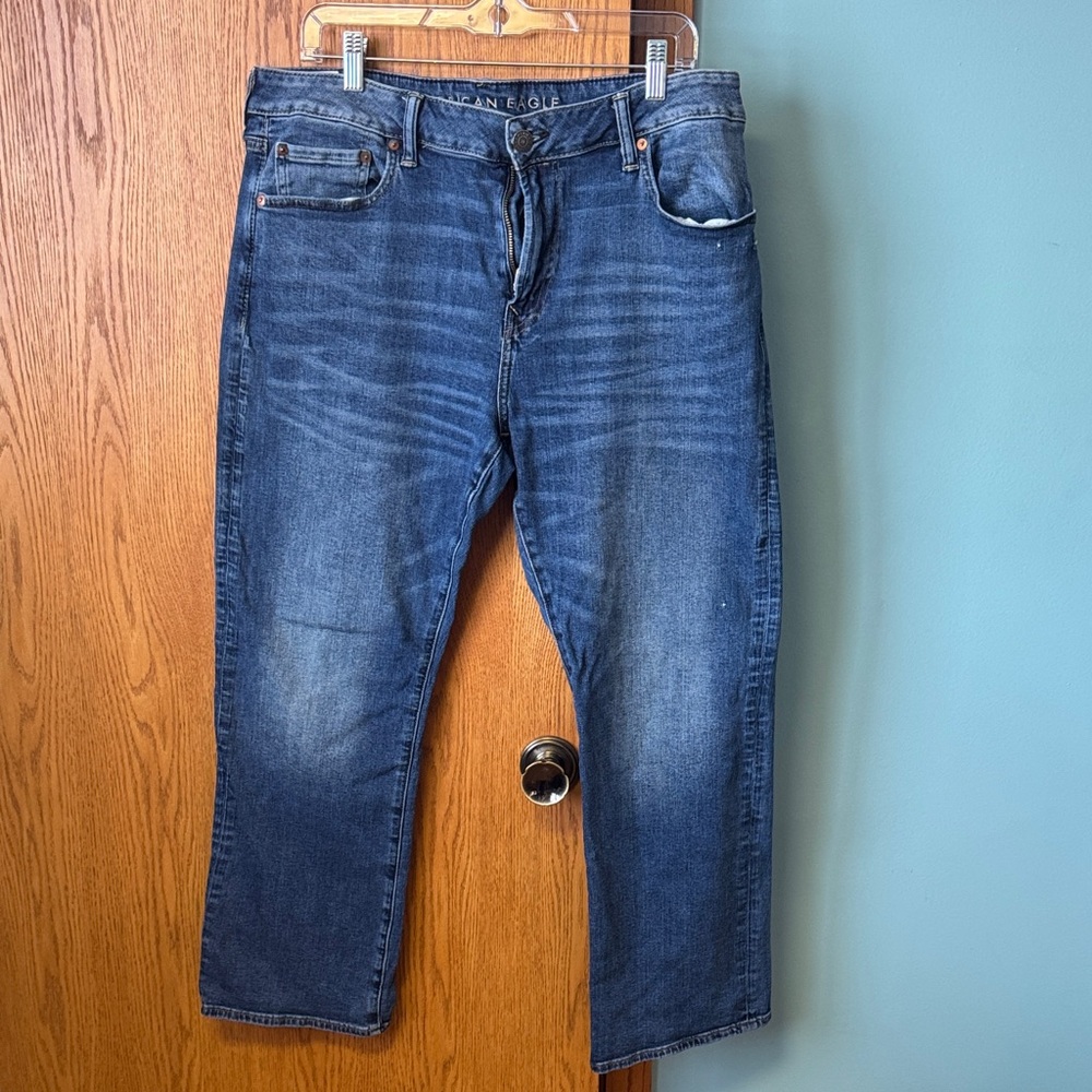 American Eagle Outfitters Dark Blue Straight Jeans